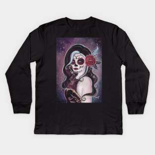 Day of the dead  Allegria By Renee Lavoie Kids Long Sleeve T-Shirt